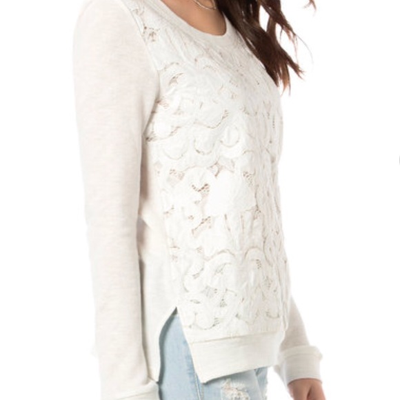 ▪️Miss Me Ivory Tonal Takeover Sweater - Picture 3 of 5